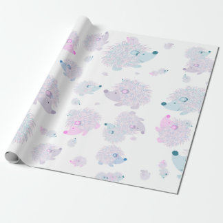 Papier Cadeau Papier d'emballage de hérisson