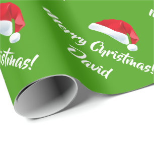 Papier Cadeau Papier d'emballage de Joyeux Noël de casquette