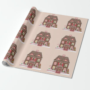 Papier Cadeau papier d'emballage de la maison en pain d'épices