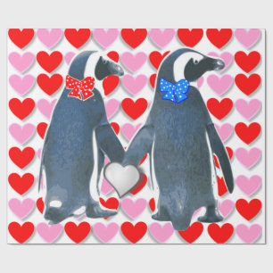 Papier Cadeau Papier d'emballage de la Saint-Valentin