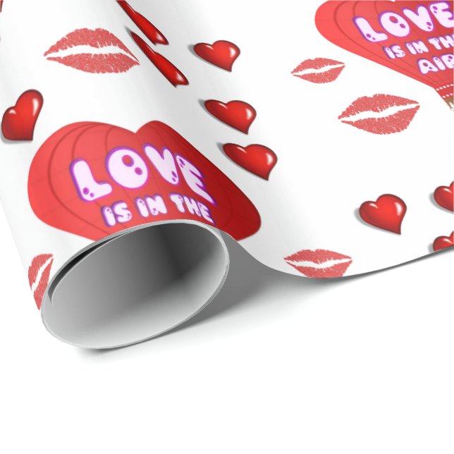 Papier Cadeau Papier d'emballage de la Saint-Valentin (Coin rond)