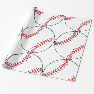 Papier Cadeau Papier d'emballage de motif de base-ball