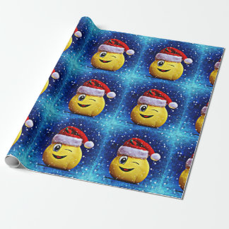 Papier Cadeau Papier d'emballage de Noël d'Emoji