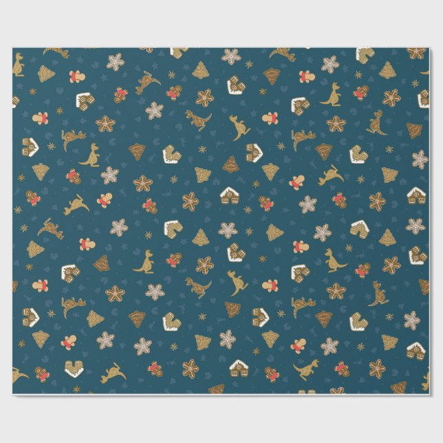 Papier Cadeau Papier d'emballage de Noël Pain d'épices Enveloppe (Plat)