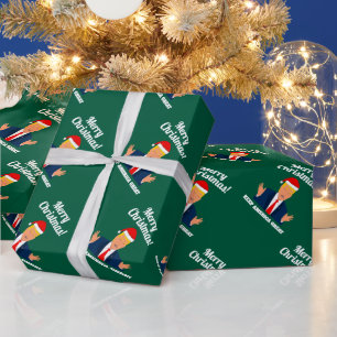 Papier Cadeau Papier d'emballage de Noël Trump Keep America Grea