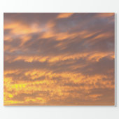 Papier Cadeau Papier d'emballage de nuages de coucher du soleil (Plat)