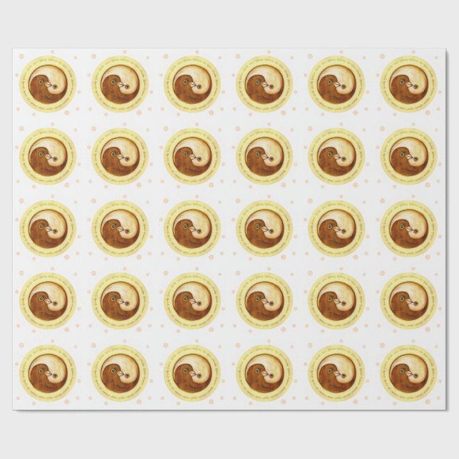 Papier Cadeau Papier d'emballage de paix et d'harmonie de (Plat)