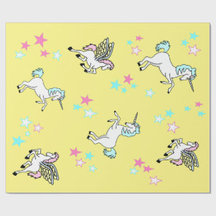 Papier Cadeau Papier d'emballage de Pegasus de licorne