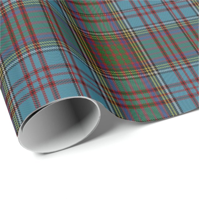 Papier Cadeau Papier d'emballage de plaid de tartan d'Anderson (Coin rond)