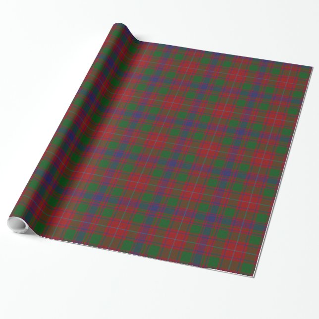 Papier Cadeau Papier d'emballage de plaid de tartan de MacIntyre (Déroulé)