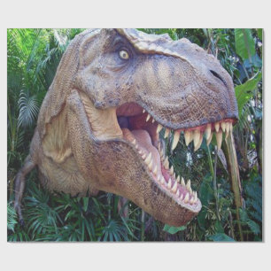 Papier Cadeau Papier d'emballage Dinosaure brillant pour enfants