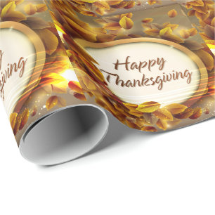 Papier Cadeau Papier d'emballage du bon thanksgiving 3