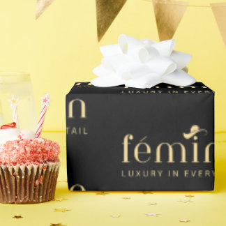 Papier Cadeau Papier d'emballage élégant personnalisé avec marqu