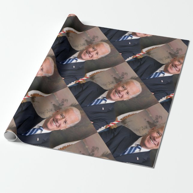 Papier Cadeau Papier d'emballage Joe Biden (Déroulé)