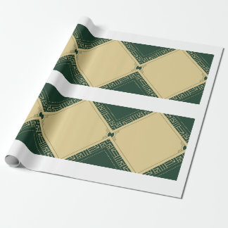 Papier Cadeau Papier d'emballage mat vert
