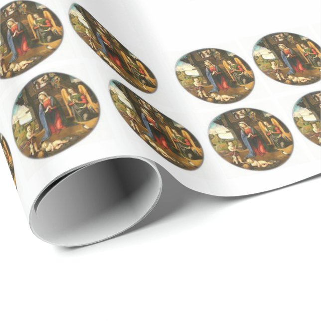 Papier Cadeau Papier d'emballage Noël (Coin rond)