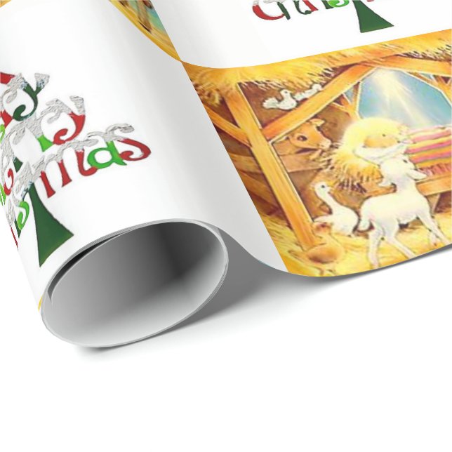 Papier Cadeau Papier d'emballage Noël (Coin rond)