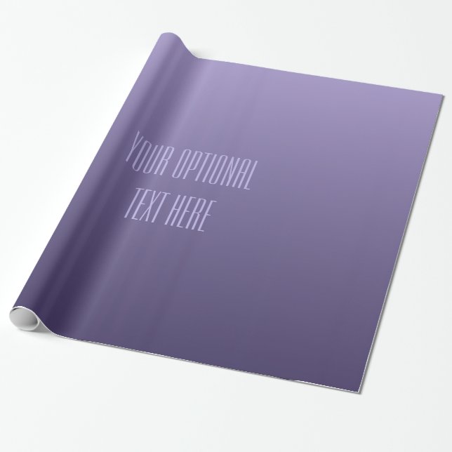 Papier Cadeau Papier d'emballage personnalisé violet violet dégr (Déroulé)