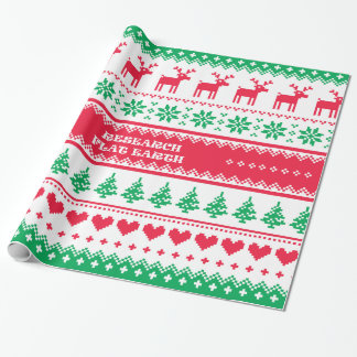 Papier Cadeau Papier d'emballage PLAT de cadeaux de Noël de la