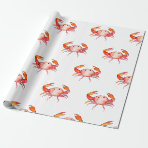 Papier Cadeau Papier d'emballage pour crabe irrégulier