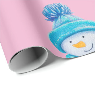 Papier Cadeau Papier d'emballage Snowman