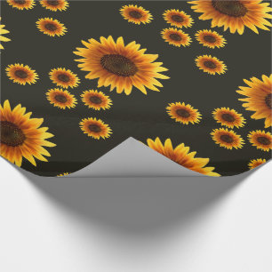Papier Cadeau Papier d'emballage Tournesol