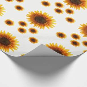 Papier Cadeau Papier d'emballage Tournesol