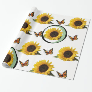 Papier Cadeau Papier d'emballage Tournesol