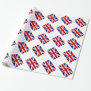 Papier Cadeau Papier d'emballage Union jack avec drapeau britann