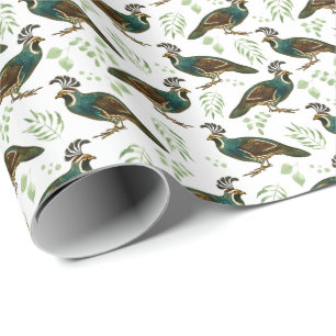 Papier Cadeau Papier d'enlèvement de caille