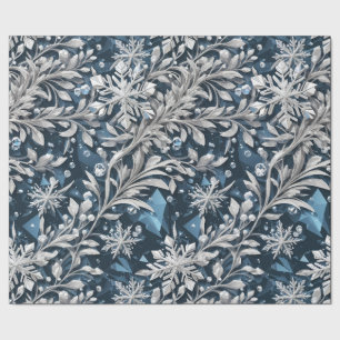 Papier Cadeau Papier d'enlèvement de flocon de neige en cristal