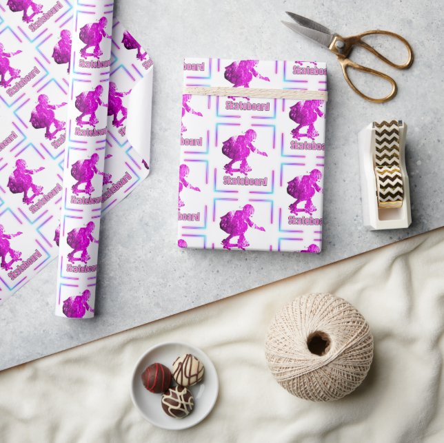 Papier Cadeau Papier d'enlèvement de skateboard (Artisanat)