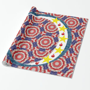 Papier Cadeau Papier d'enrobage 4 juillet