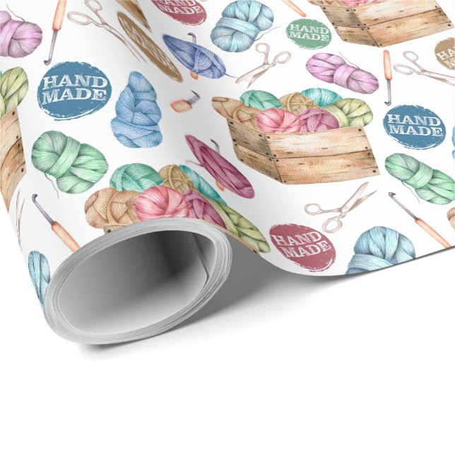 Papier Cadeau Papier d'enrobage de Crochet (Coin rond)