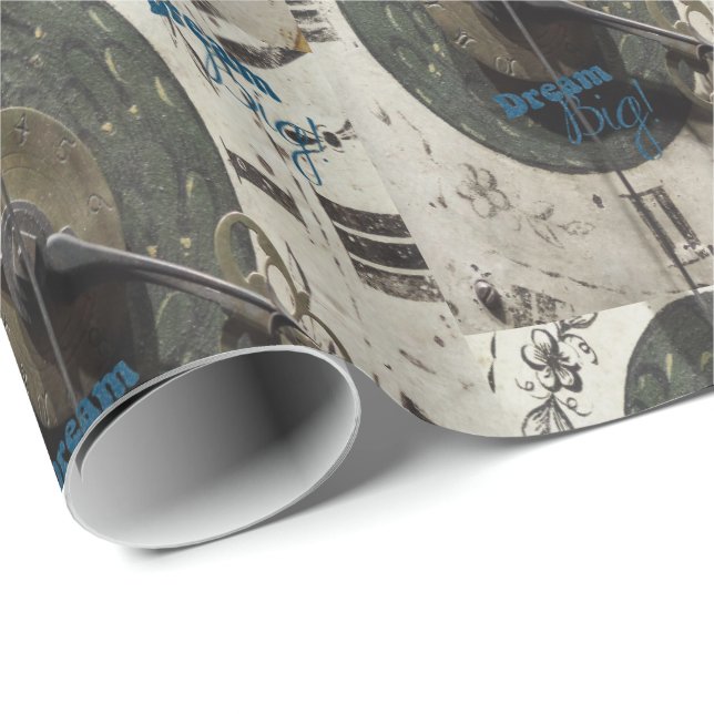 Papier Cadeau Papier d'enrobage de fêtes des pères (Coin rond)