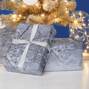 Papier Cadeau Papier d'enrobage de scènes d'hiver