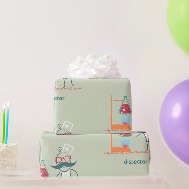 Papier Cadeau Papier d'enrobage des scientifiques du secteur (Créateur téléchargé)