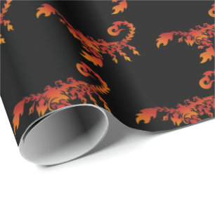 Papier Cadeau Papier d'enrobage Motif Flames