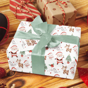 Papier Cadeau Papier d'enrobage père Noël Pôle Nord
