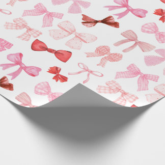 Papier Cadeau Papier d'enrobage rose et rouge des vaches