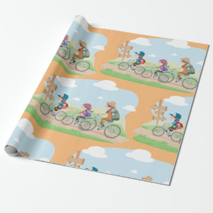 Papier Cadeau Papier d'enveloppement à vélo extérieur