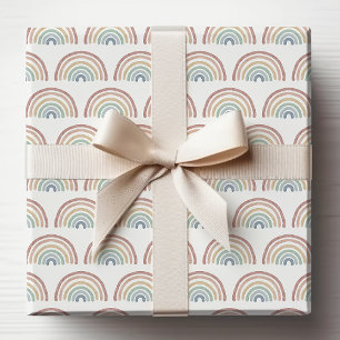 Papier Cadeau Papier d'enveloppement arc-en-ciel Boho