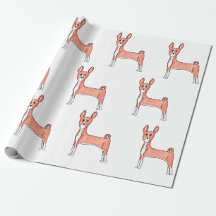 Papier Cadeau Papier d'enveloppement Basenji, cadeaux pour anima