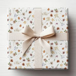 Papier Cadeau Papier d'enveloppement Boho<br><div class="desc">Papier d'enveloppement Boho. Cet élégant et élégant Boho Flowers Wrapping Paper dispose de magnifiques fleurs sauvages d'aquarelle peints à la main disposés dans un motif charmant. Recherchez les éléments correspondants dans la collection de Mariages de Fleur sauvage Boho Blanc.</div>
