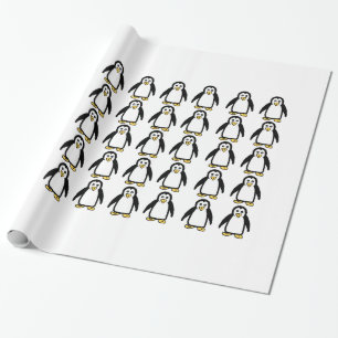 Papier Cadeau Papier d'enveloppement cadeau de pingouins