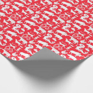 Papier Cadeau Papier d'enveloppement chinois Zodiac