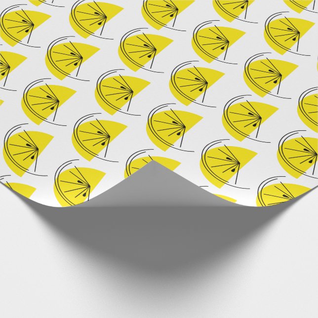 Papier Cadeau Papier d'enveloppement Citrus Lemon (Coin)