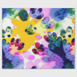 Papier Cadeau Papier d'enveloppement coloré abstrait