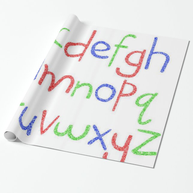 Papier Cadeau Papier d'enveloppement d'Abc (Déroulé)