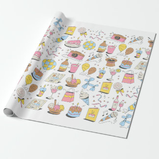 Papier Cadeau Papier d'enveloppement d'anniversaire